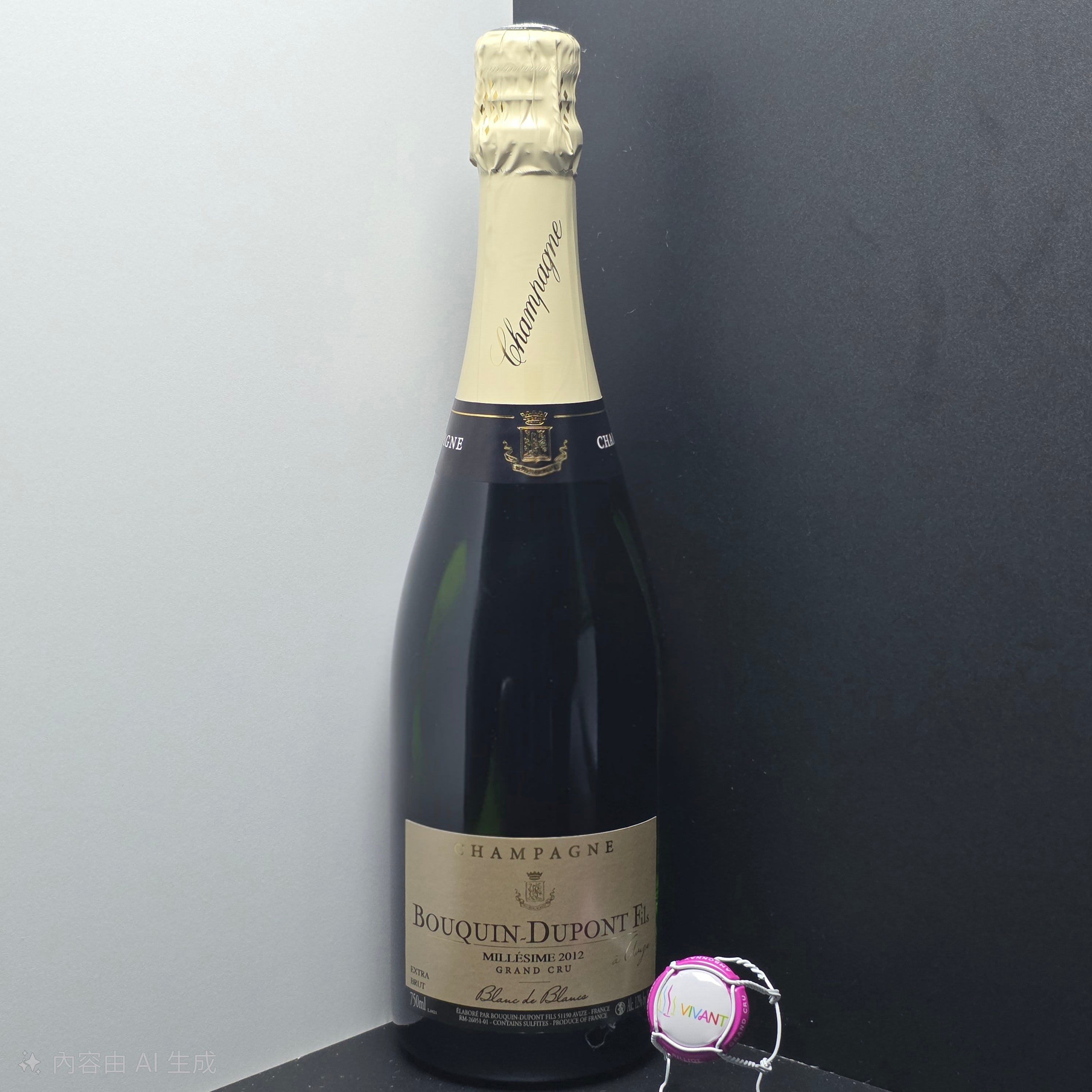 Bouquin-Dupont Fils 2012 "Millésime" Grand Cru – Avize Blanc de Blancs (Extra Brut)